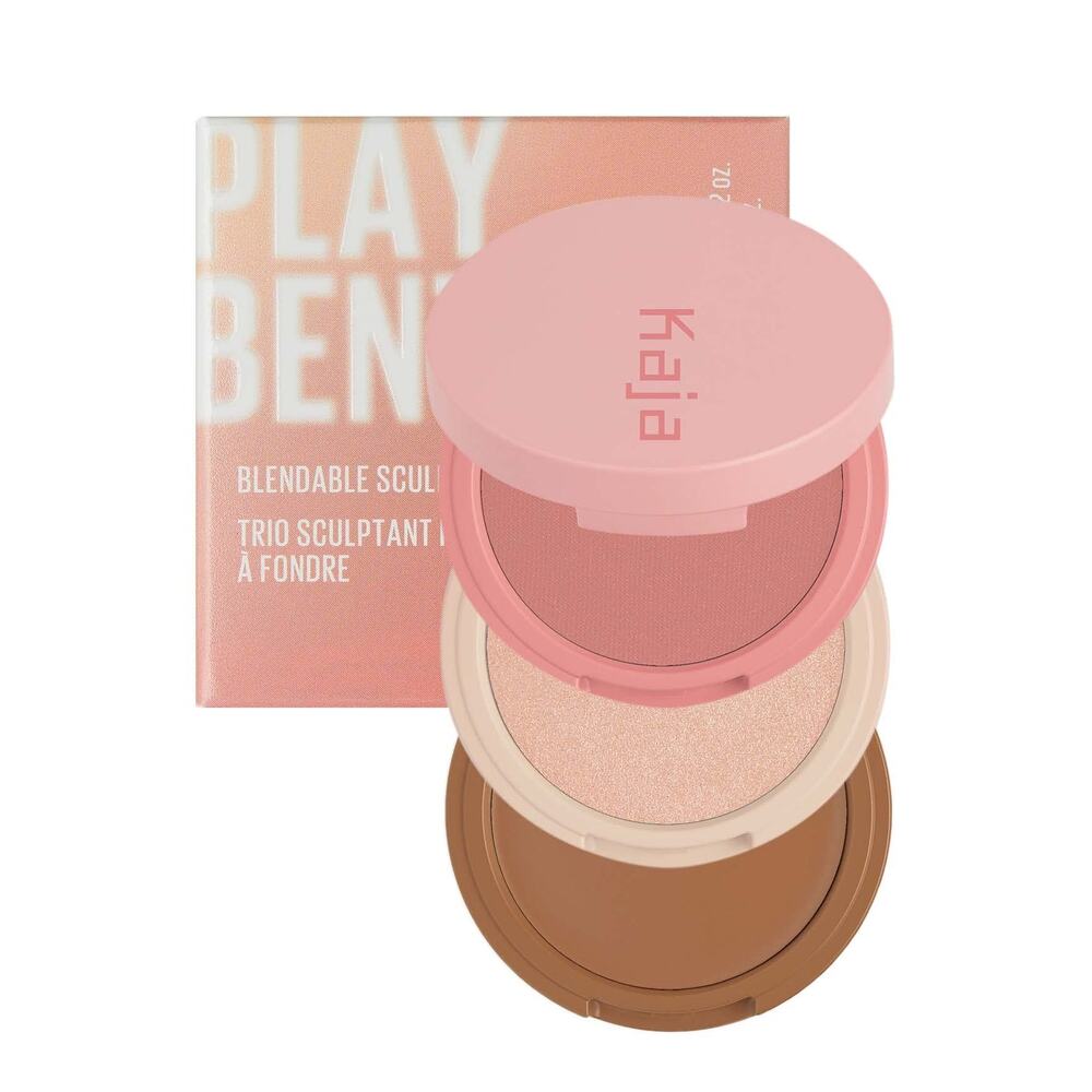Kaja Play Bento 3-in-1 Face Palette – Blush, Bronzer & Highlighter - Butter Up